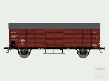 113131 Hädl TT gedeckter Güterwagen Dresden DRG