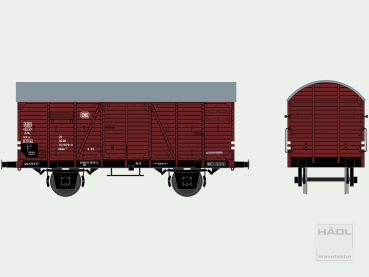 113686 Hädl TT gedeckter Güterwagen - Gr20 (ex Kassel)