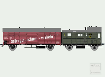 116181 Hädl TT gedeckter Güterwagen Leig-Einheit der DRG
