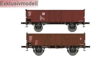 25115 Hädl TT Güterwagenset III, 2 offene Güterwagen Ep. IV DR Exklusivmodell Nr. 10