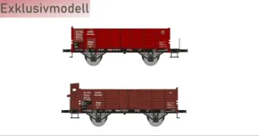 25119 Hädl TT Güterwagenset I, 2 offene Güterwagen Ep. II DRG Exklusivmodell Nr. 14