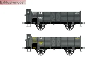 25149 Hädl TT Güterwagenset I, 2 offene Güterwagen Ep. I KPEV Exklusivmodell Nr. 22