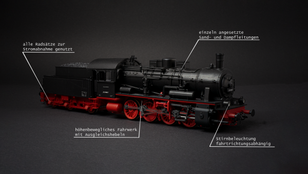 101002 Hädl TT Dampflokomotive BR55 analog