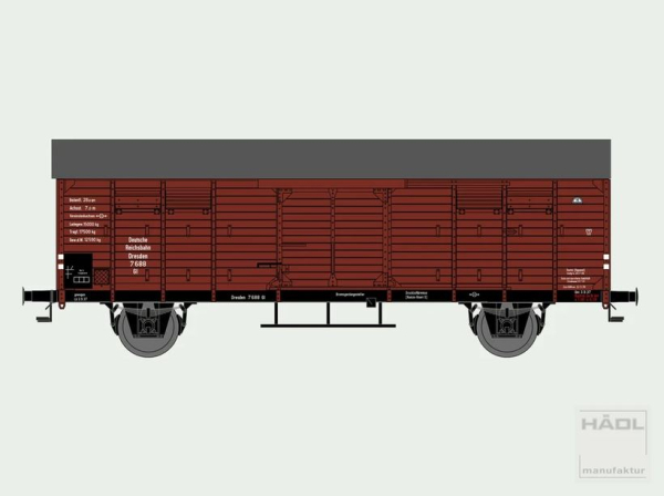 113131 Hädl TT gedeckter Güterwagen Dresden DRG
