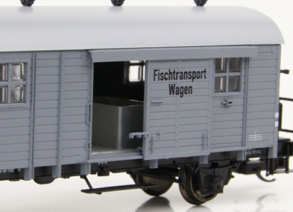 113813 Hädl TT gedeckter Güterwagen Fischtransportwagen DR