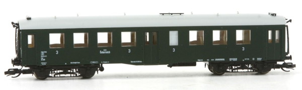 120011 Saxonia Modellbau TT Personenwagen Bauart "Altenberg", 3. Klasse, BBÖ, Ep.3
