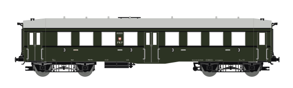 120052 Saxonia Modellbau TT Personenwagen Bauart "Altenberg", 3. Klasse, PKP, Ep.3