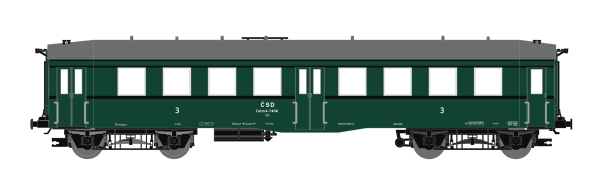 120055 Saxonia Modellbau TT Personenwagen Bauart "Altenberg", 3. Klasse, CSD, Ep.3