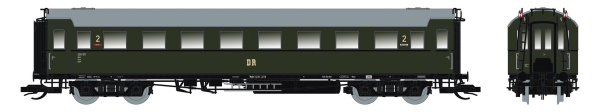 120227 Saxonia Modellbau TT Sächsische Schnellzugwagen Bauart "C4üSa07", 2. Klasse, DR, Ep.3