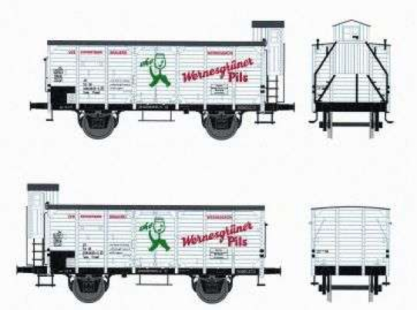 25034 WieMo TT Bierwerbewagen 'Wernesgrüner-Pils"