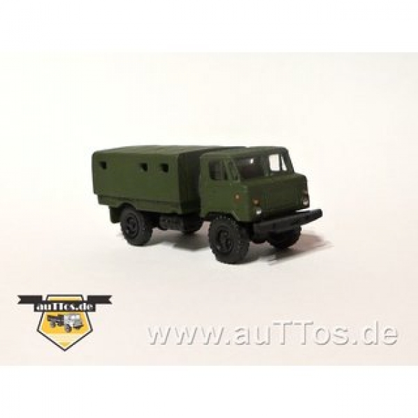 3050302-02 GAZ-66 Pritsche/Plane dunkelgrau