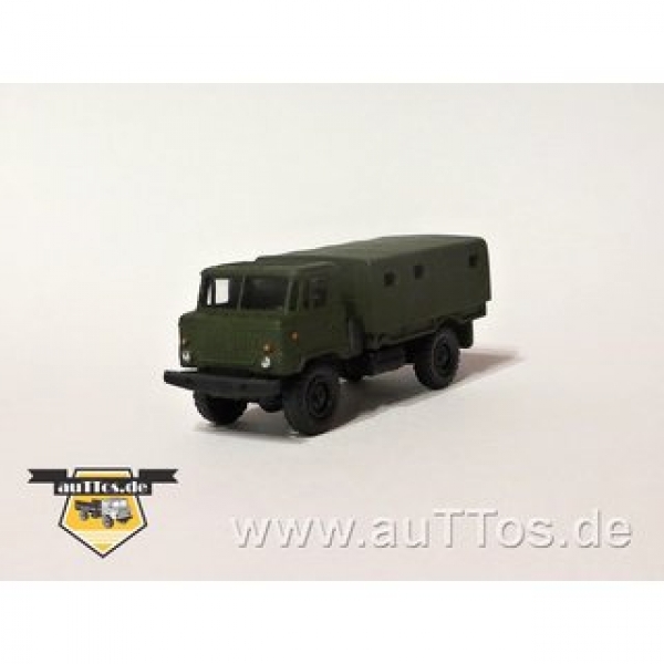 3050302-02 GAZ-66 Pritsche/Plane dunkelgrau