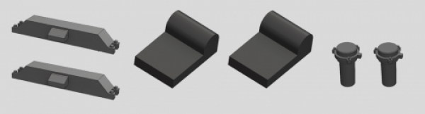 720002 Hädl TT Gleiszubehör ab 1930, Indusi, el. Weichenantrieb und Anschlusskasten