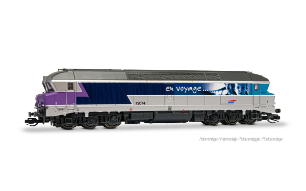 HN9087 Arnold TT Diesellokomotive CC 72074 'En voyage'